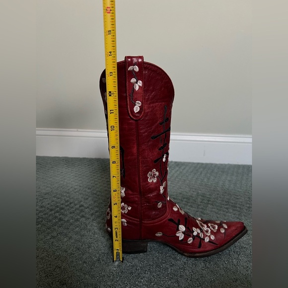 Old Gringo 7 B Cherry Blossom Red Western Cowboy Cowgirl Boots Valentines Gift - Picture 11 of 12